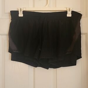 Champion Black Athletic Shorts with Spandex Protective Layer